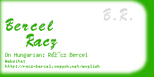 bercel racz business card